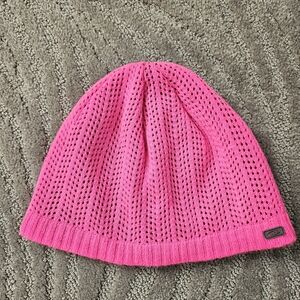 Women Stretch Knit Warm Winter Skull Cap Hat Pink Beanie Lined By Champion
